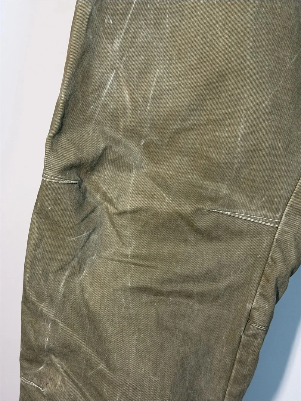 KÜHL RYDR Vintage Patina Pants Olive Green Canvas Workwear Hiking 36x32